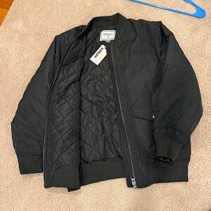 Ashley By 26 International: Womens Black Bomber Jacket - Small